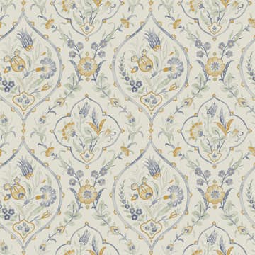 Tapet Laura Ashley Foscot Damask Pale Ochre Gul 121070