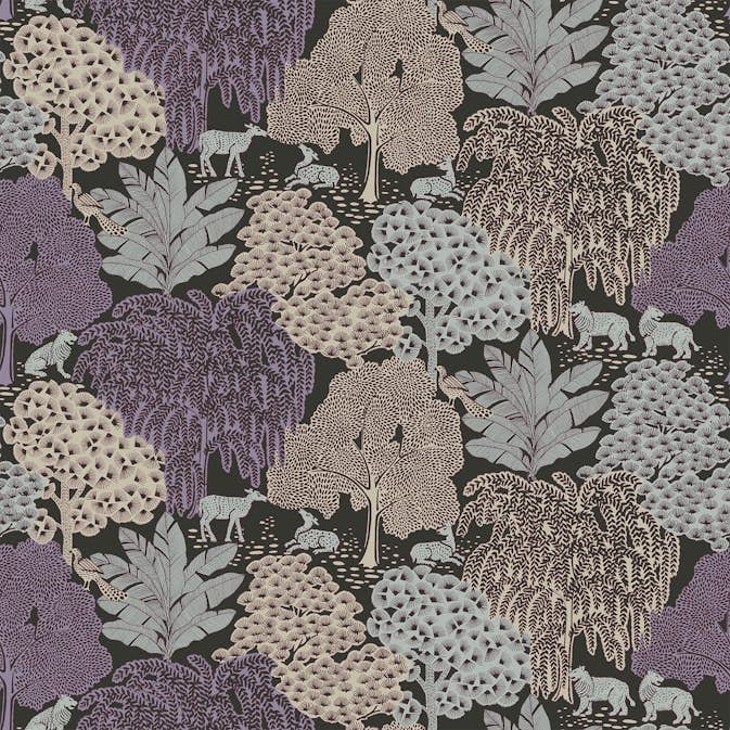 Tapet Laura Ashley Garträ Grove Violet Grå 121087