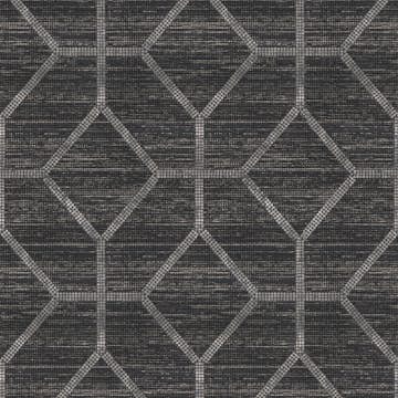 Tapet Sublime Geometrisk Texture Svart 121145