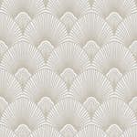 Tapet Sublime Art Deco Naturel 121146 EasyUp, Mönstrad Vit