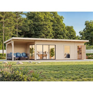 Stuga Palmako Andrea 30,4 m² Slide (inv. 21,1+7,9 m²)