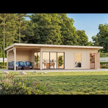 Stuga Palmako Andrea 30,4 m² Slide (inv. 21,1+7,9 m²)