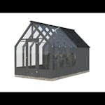 Växthus Palmako Emilia 10,2 m² (inv. 5,4+4,0 m²)