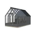 Växthus Palmako Emilia 10,2 m² (inv. 5,4+4,0 m²)