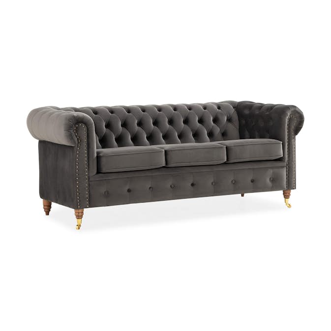 3-sitssoffa Manor House Chesterfield Deluxe Konstläder