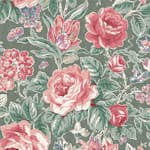 Tapet Laura Ashley Wild Roses Fern Grön 122754