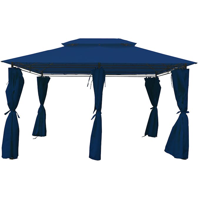 Paviljong Metalcraft med draperiväggar 3x4 m