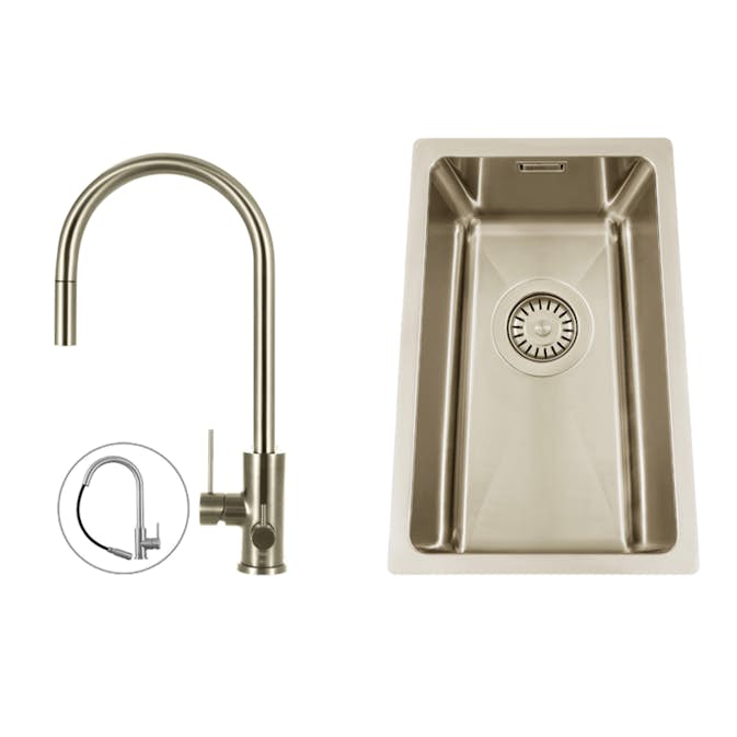 Diskho Nordic Tech Titan 230 X med Köksblandare Primy Steel Accent D