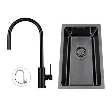 Diskho Nordic Tech Titan 230 X med Köksblandare Primy Steel Accent D