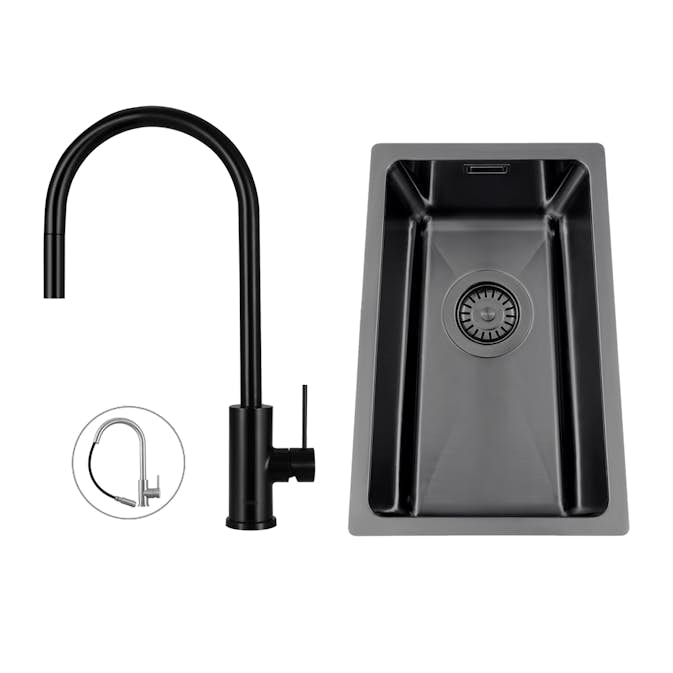 Diskho Nordic Tech Titan 230 X med Köksblandare Primy Steel Accent D