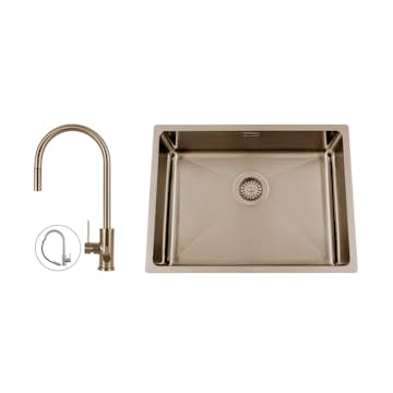 Diskho Nordic Tech Titan 530 X med Köksblandare Steel Accent D