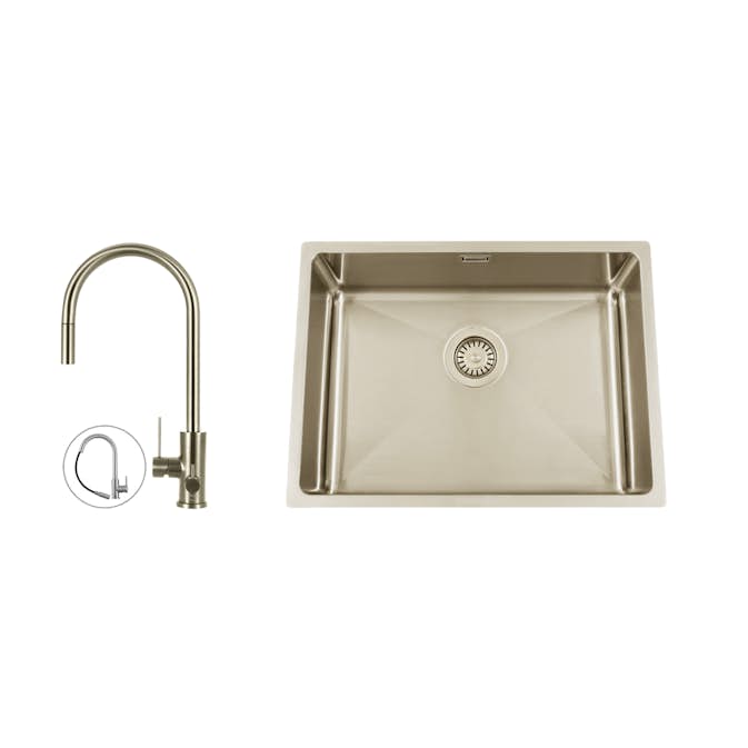 Diskho Nordic Tech Titan 530 X med Köksblandare Steel Accent D