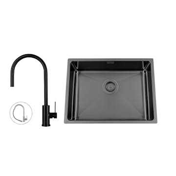 Diskho Nordic Tech Titan 530 X med Köksblandare Steel Accent D