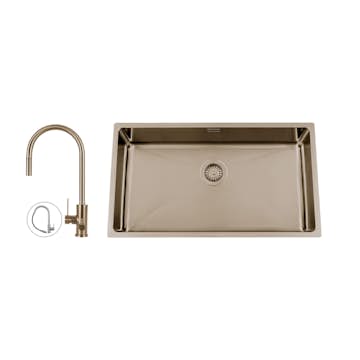 Diskho Nordic Tech Titan 730 X med Köksblandare Steel Accent D