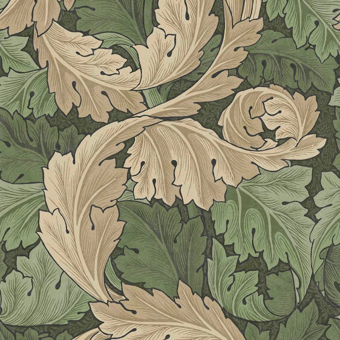 Tapet William Morris At Home Acanthus 124227 EasyUp, Mönstrad