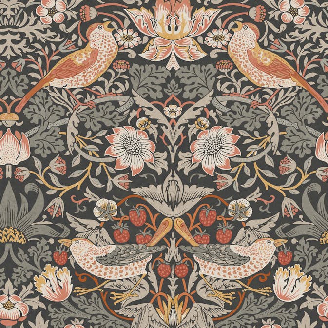 Tapet William Morris At Home Strawberry Thief 124230