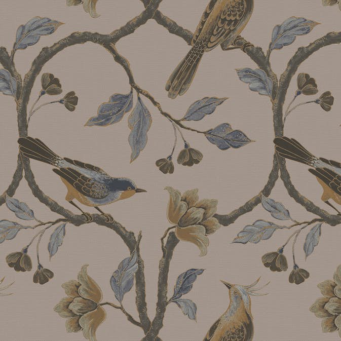 Tapet Superfresco Easy Lilla Birdies