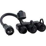 Kabelförgrening Gardenlights med 3 st Uttag Trädgårdsbelysning