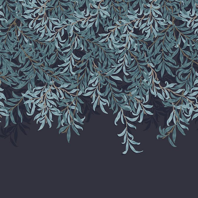 Fototapet William Morris At Home Willow Bough Navy