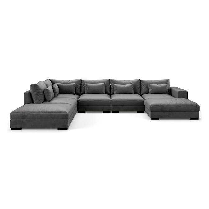 U-modulsoffa Bloomington Dubai med Divan Sammet