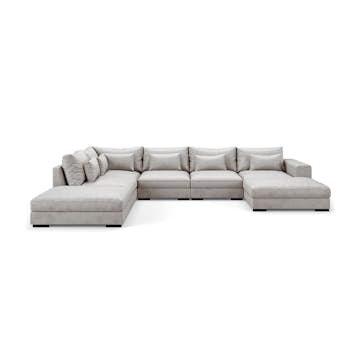 U-modulsoffa Bloomington Dubai med Divan Sammet