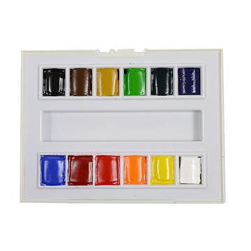 Akvarellfärg ABA Skol Sennelier 12 Färger