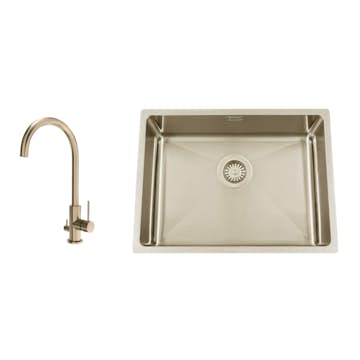 Diskho Nordic Tech Titan 530 X med Köksblandare Steel Equip D