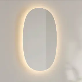 Spegel Hafa Ellipse LED 500x850