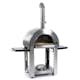 Pizzaugn Metalcraft Milano Vedeldad i Rostfritt Stål med Sidobord