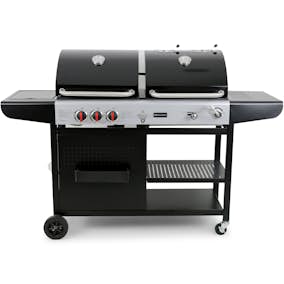 Gasol/Kolgrill Metalcraft Aurora Kombinationsgrill med Sidobrännare & Rostfria Brännare