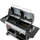 Gasol/Kolgrill Metalcraft Aurora Kombinationsgrill med Sidobrännare & Rostfria Brännare