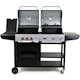 Gasol/Kolgrill Metalcraft Aurora Kombinationsgrill med Sidobrännare & Rostfria Brännare