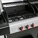 Gasol/Kolgrill Metalcraft Aurora Kombinationsgrill med Sidobrännare & Rostfria Brännare