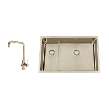 Diskho Nordic Tech Titan 73 KHX Nickel med Köksblandare Steel Mood D