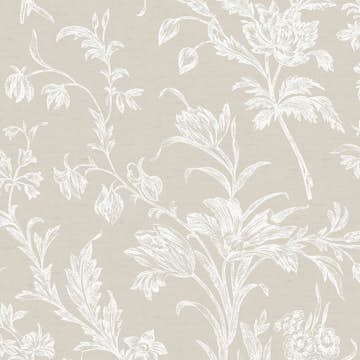 Tapet Laura Ashley Lloyd Grå