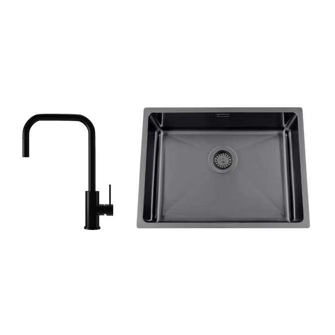 Diskho Nordic Tech Titan 530 X med Köksblandare Steel Accent Square D