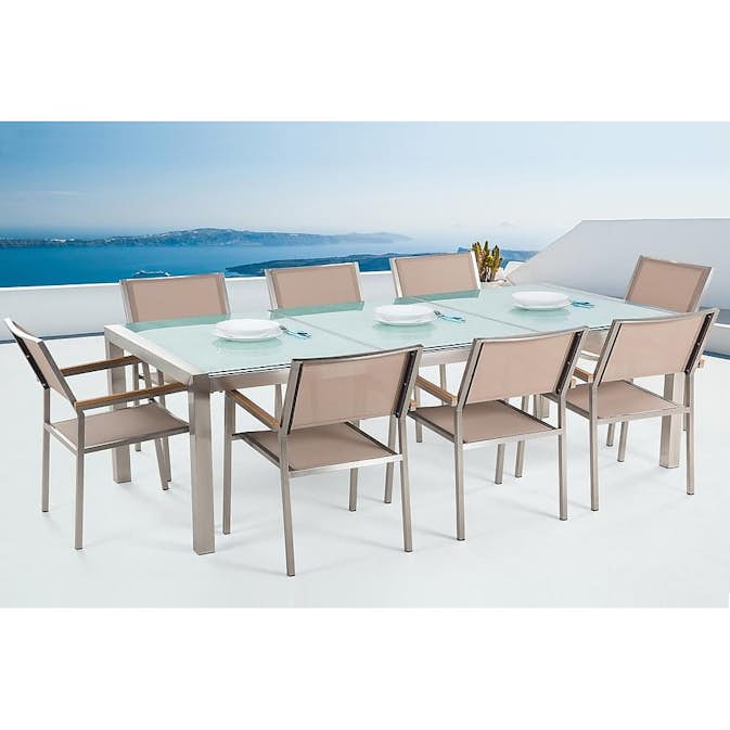Matgrupp deNoord Grosseto med 8 Stolar