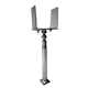 Justerbar stolpfund Jabo 65x110x360mm J=0-145mm H360-550mm galv.