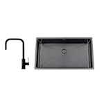 Diskho Nordic Tech Titan 730 X med Köksblandare Steel Accent Square D