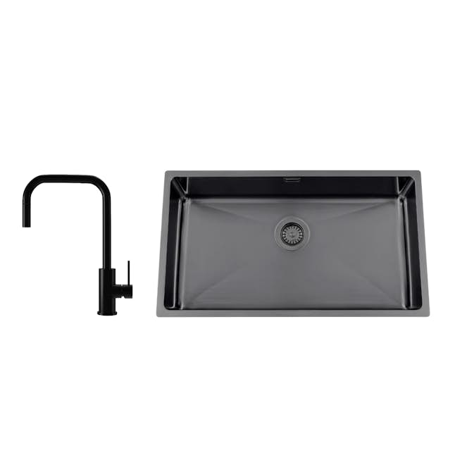 Diskho Nordic Tech Titan 730 X med Köksblandare Steel Accent Square D