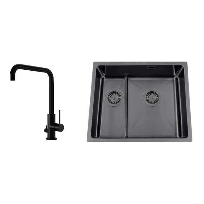 Diskho Nordic Tech Titan 53 KHX Nickel med Köksblandare Steel Mood D