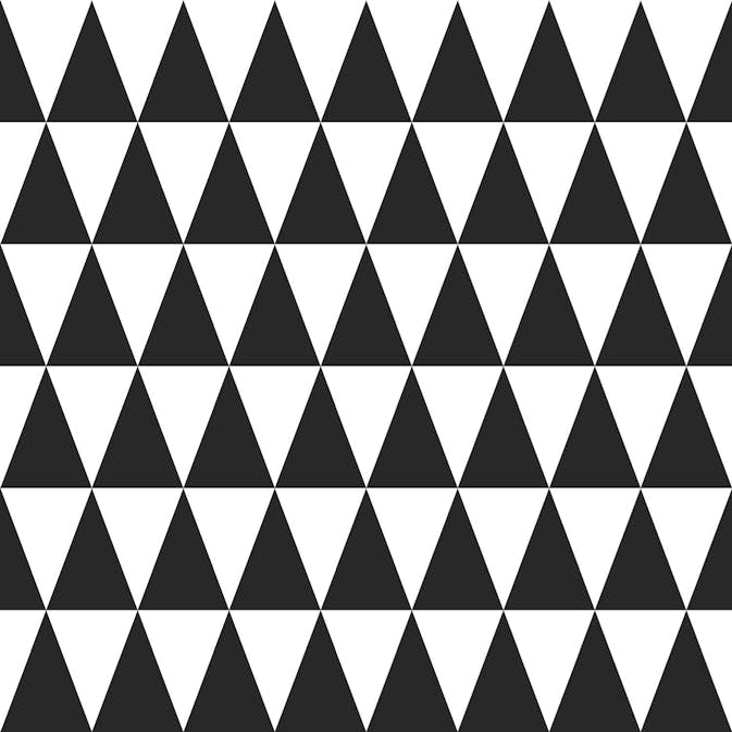 Tapet ESTAhome Grafiska Trianglar Svart/Matt Vit
