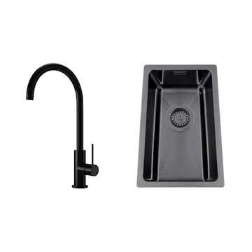 Diskho Nordic Tech Titan 230 X med Köksblandare Steel Equip Shadow