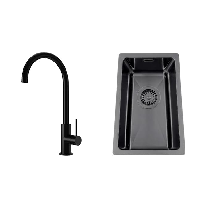 Diskho Nordic Tech Titan 230 X med Köksblandare Steel Equip Shadow