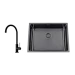 Diskho Nordic Tech Titan 530 X med Köksblandare Steel Equip Shadow