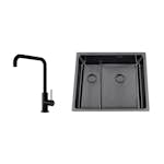 Diskho Nordic Tech Titan 53 KHX Nickel med Köksblandare Steel Mood Shadow