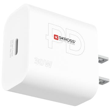 Reseadapter Skross Power Charger US USB-C PD 30W Ojordad för USA och Japan