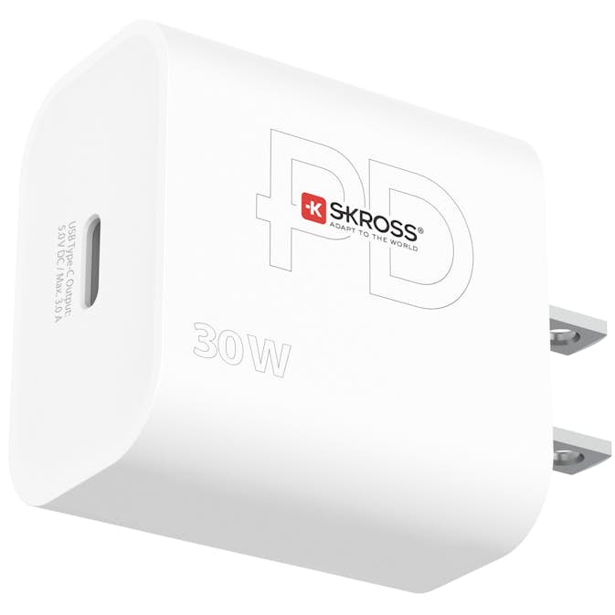 Reseadapter Skross Power Charger US USB-C PD 30W Ojordad för USA och Japan
