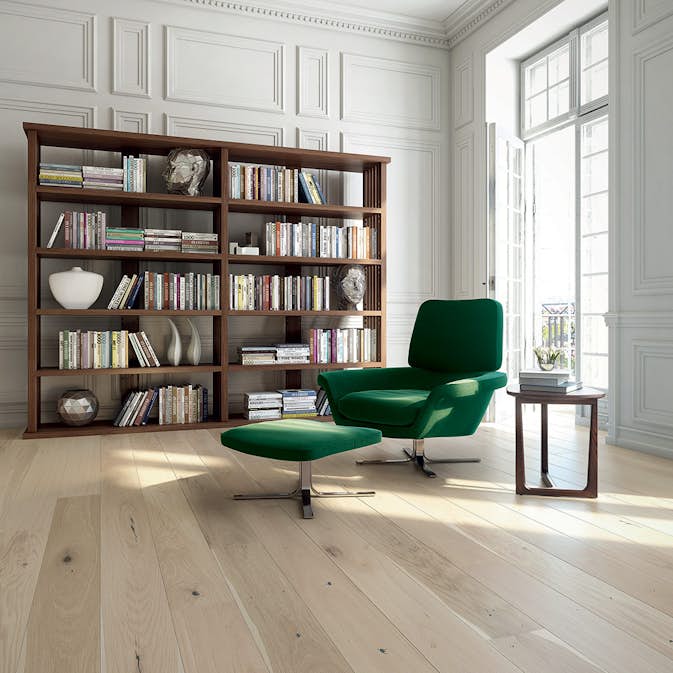 Parkettgolv Moland Burghley Wideplank Ek Vitolja