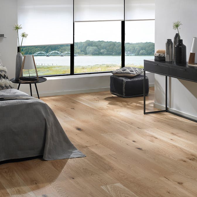 Parkettgolv Moland Burghley Wideplank Trend Ek Mattlack